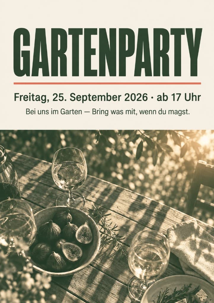 Flyer mit allen sieben Prompt-Schichten
