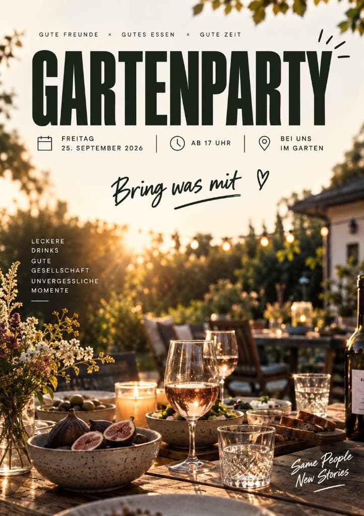 Flyer aus einem vagen Einzeiler-Prompt